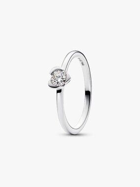 Pandora Talisman Sterling Silver Lab-grown Diamond Heart Ring